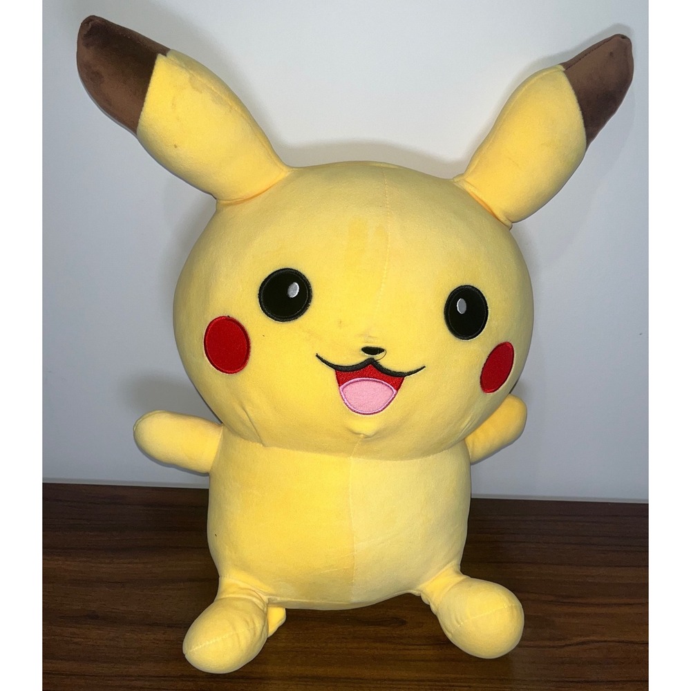Pokemon Pikachu Plush Stuffed Animal Large Yellow Soft Toy Collector Gift 24 In